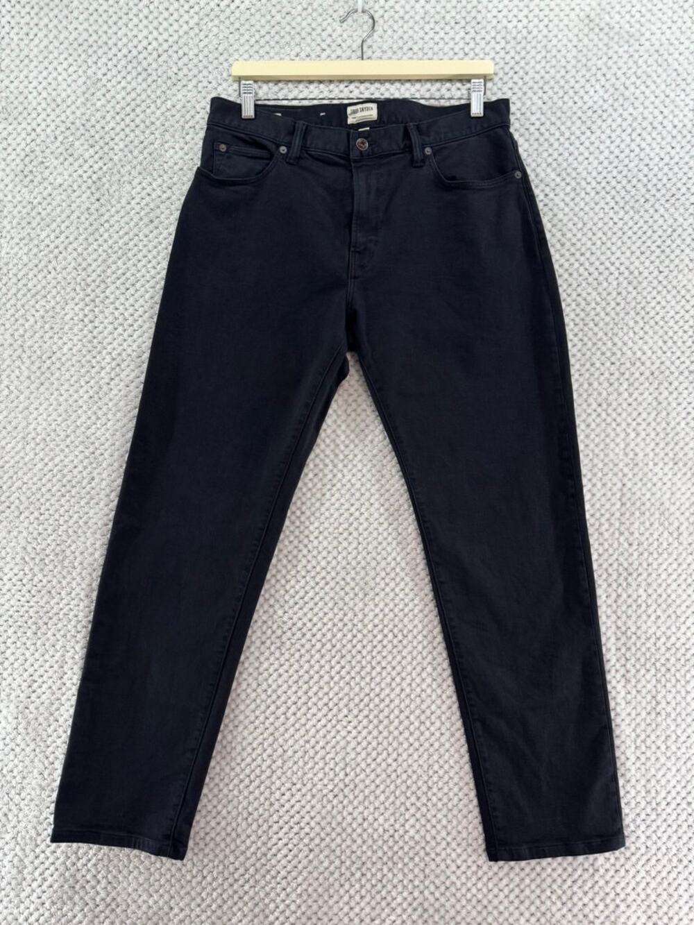 Todd Snyder Straight Fit Jeans Mens 32X30 Black 5 Pocket Dark Denim